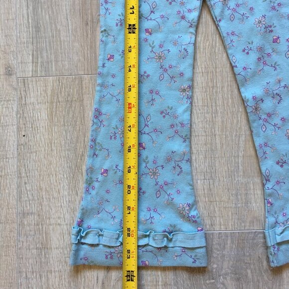 3pc Lot Naartjie Blue Top Long Sleeve Shirt Pants Set Outfit Floral Girls Size 4 - Picture 9 of 11